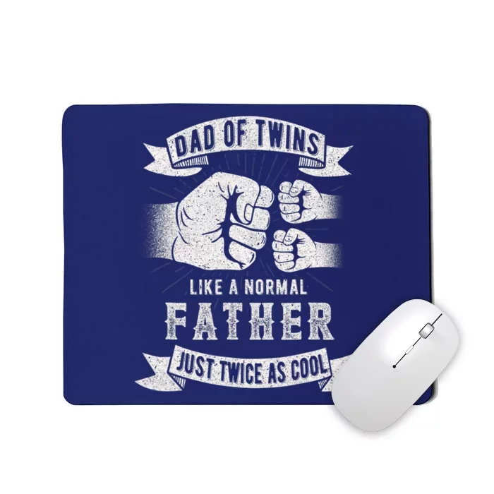 Dad Of Twins Dad Father's Day New Dad To Be Expecting Mousepad