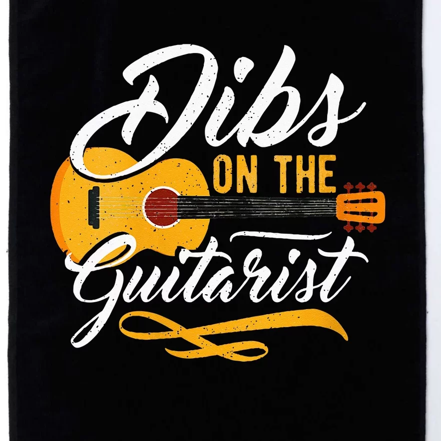 Dibs On The Guitarist Guitar Player Wife Girlfriend Platinum Collection Golf Towel