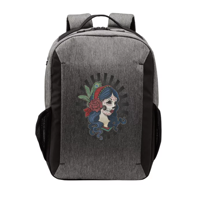 Day Of The Dead Girl With Flower Graphic Vector Backpack