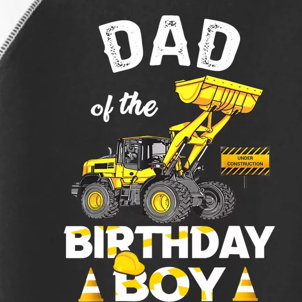 Dad Of The Birthday Boy Construction Family Matching Toddler Fine Jersey T-Shirt