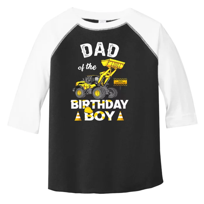 Dad Of The Birthday Boy Construction Family Matching Toddler Fine Jersey T-Shirt