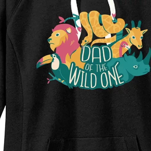 Dad Of The Wild One Birthday Women's Fleece Hoodie