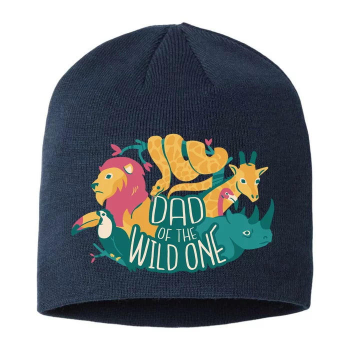 Dad Of The Wild One Birthday 8 1/2in Sustainable Knit Beanie