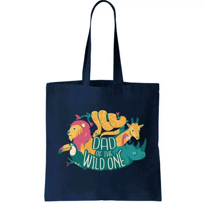 Dad Of The Wild One Birthday Tote Bag