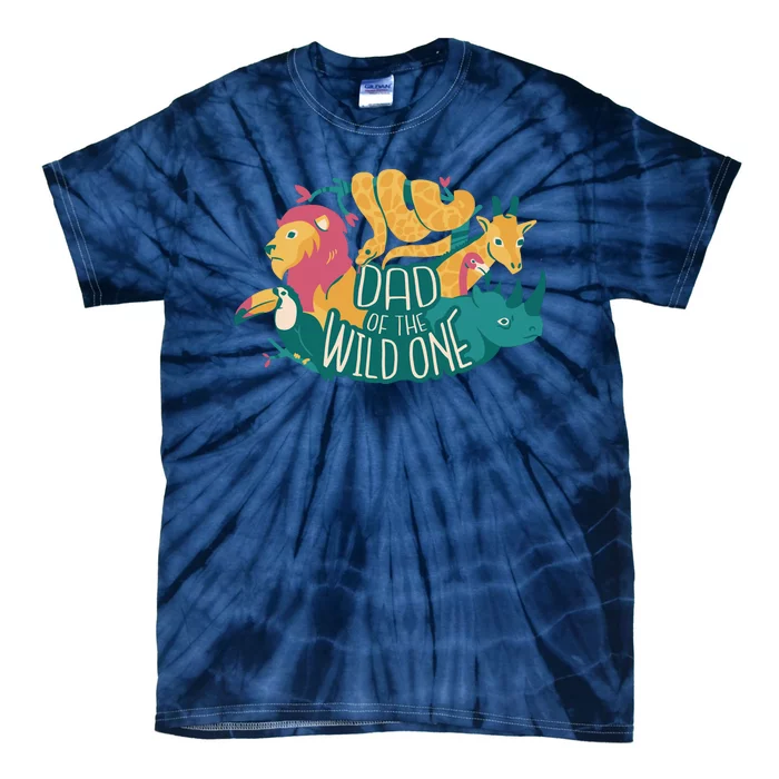 Dad Of The Wild One Birthday Tie-Dye T-Shirt