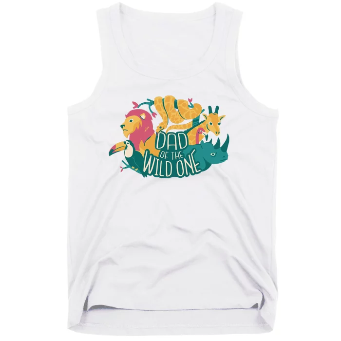 Dad Of The Wild One Birthday Tank Top