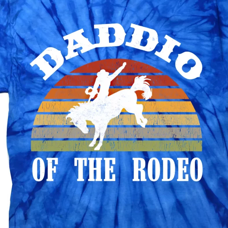 Daddio Of The Rodeo Father's Day Cow Horse Lover Dad Meaningful Gift Tie-Dye T-Shirt