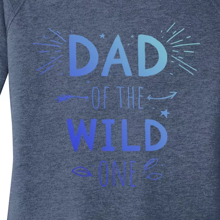 Dad Of The Wild One From Daughter Son Gift Women's Perfect Tri Tunic Long Sleeve Shirt