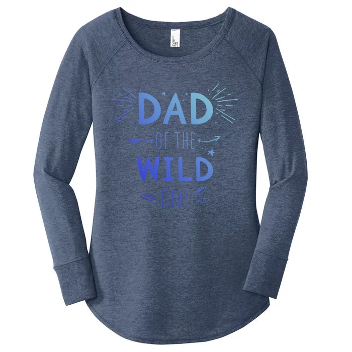 Dad Of The Wild One From Daughter Son Gift Women's Perfect Tri Tunic Long Sleeve Shirt