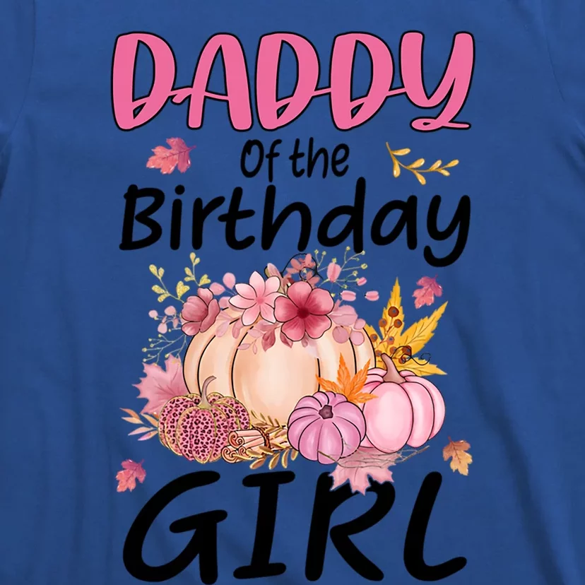 Daddy Of The Birthday Pumpkin Halloween Dad Papa Funny Gift T-Shirt