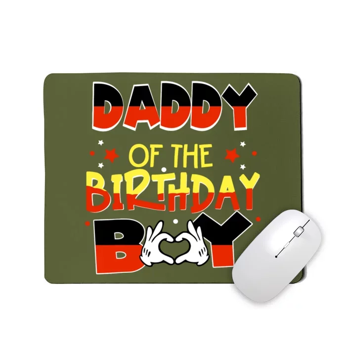 Daddy Of The Birthday Boy Mouse Family Matching Mousepad