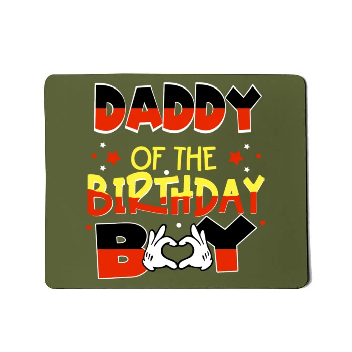 Daddy Of The Birthday Boy Mouse Family Matching Mousepad