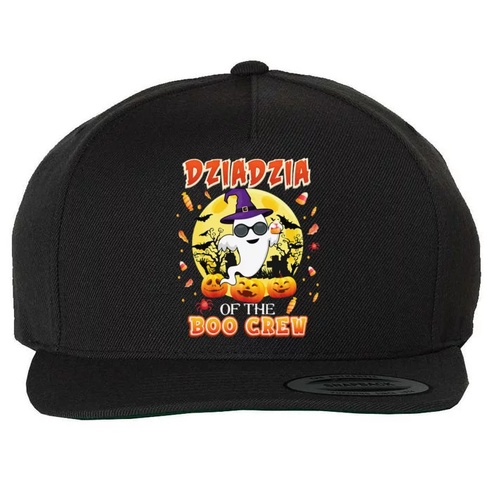 Dziadzia Of The Boo Crew Halloween Cute Ghost Pumpkin Scary Wool Snapback Cap