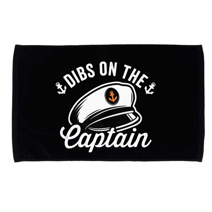 Dibs on The Captain Funny Captain Wife Microfiber Hand Towel