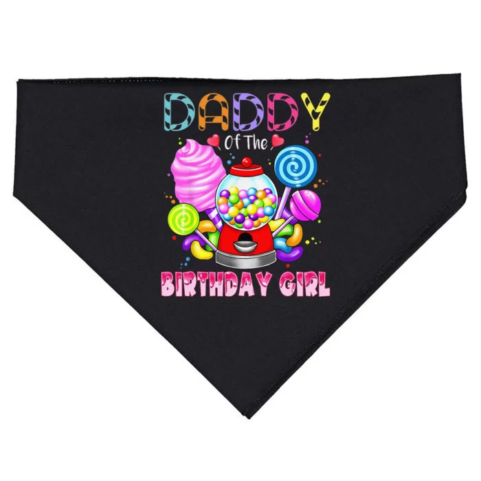 Daddy Of The Birthday Candyland Candy Birthday Party USA-Made Doggie Bandana