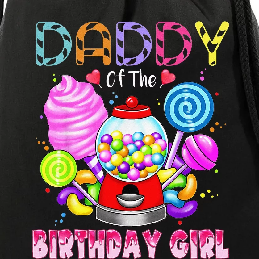 Daddy Of The Birthday Candyland Candy Birthday Party Drawstring Bag