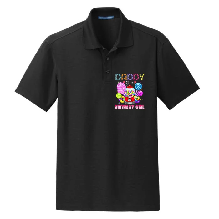 Daddy Of The Birthday Candyland Candy Birthday Party Dry Zone Grid Performance Polo