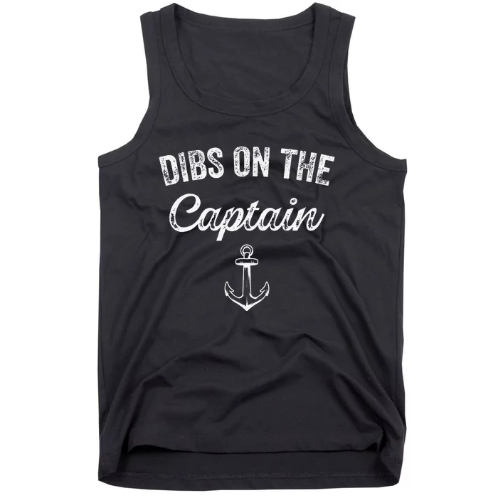 Dibs On The Captain Funny Captain Wife Quote Tank Top