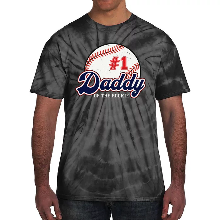 Daddy of the Rookie Tee Rookie of the Year Baseball Papa Tie-Dye T-Shirt