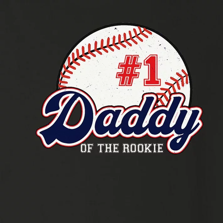 Daddy of the Rookie Tee Rookie of the Year Baseball Papa Toddler Long Sleeve Shirt