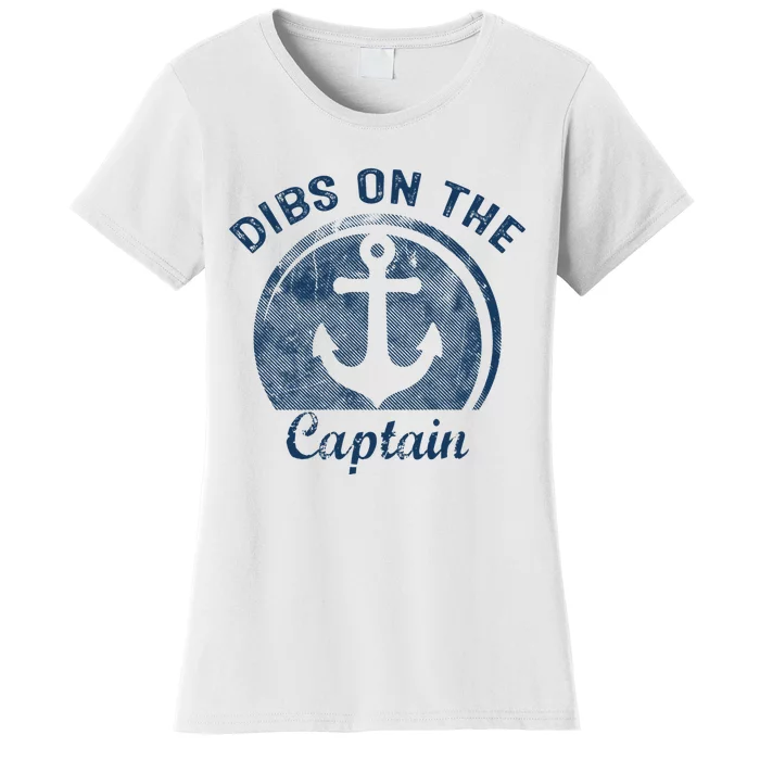 Dibs On The Captain Funny Boating Captain Wife Women's T-Shirt