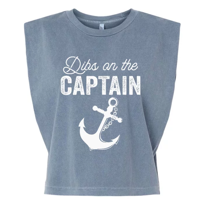 Dibs On The Captain Garment-Dyed Women's Muscle Tee