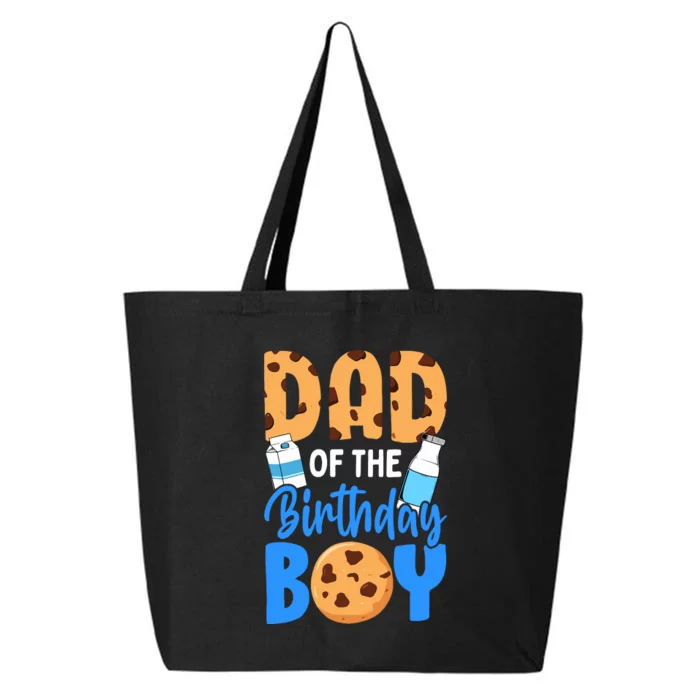 Dad Of The Birthday Boy Milk And Cookies 1st Birthday 25L Jumbo Tote