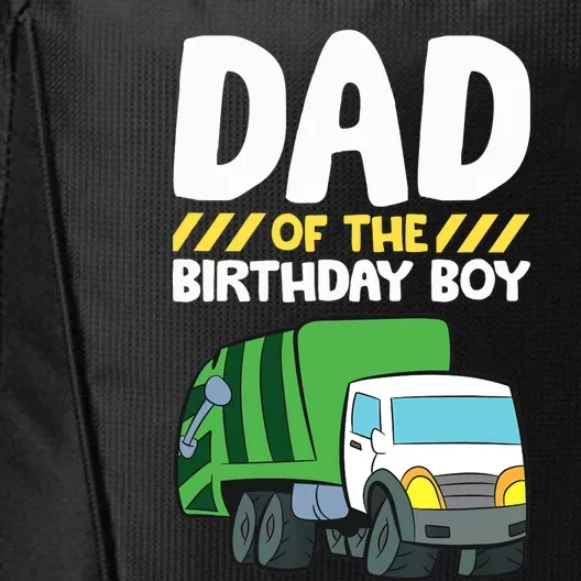 Dad Of The Birthday Boy Garbage Truck Birthday Party City Backpack