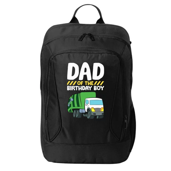 Dad Of The Birthday Boy Garbage Truck Birthday Party City Backpack