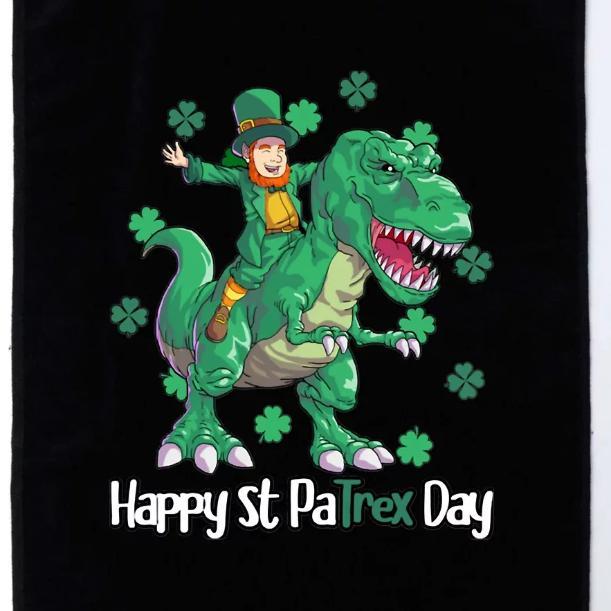 Dino St Patricks Day Shirt Kids Toddler Boys Leprechaun Platinum Collection Golf Towel