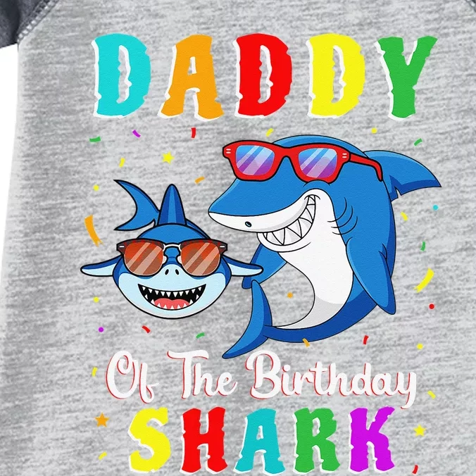 Daddy Of The Shark Birthday Family Matching Birthday Son Infant Baby Jersey Bodysuit