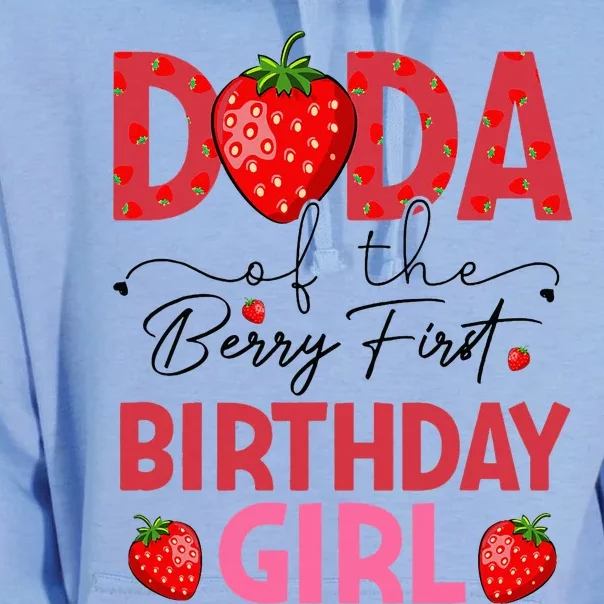 Dada of The Berry First Birthday Gifts Girl Sweet Strawberry Unisex Surf Hoodie