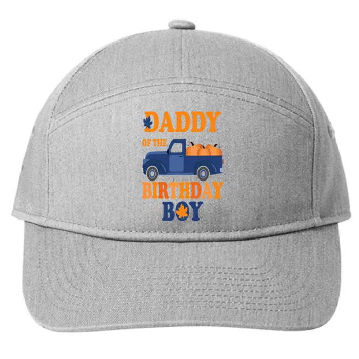 Daddy of The Pumpkin Truck 1st Birthday Family 7-Panel Snapback Hat