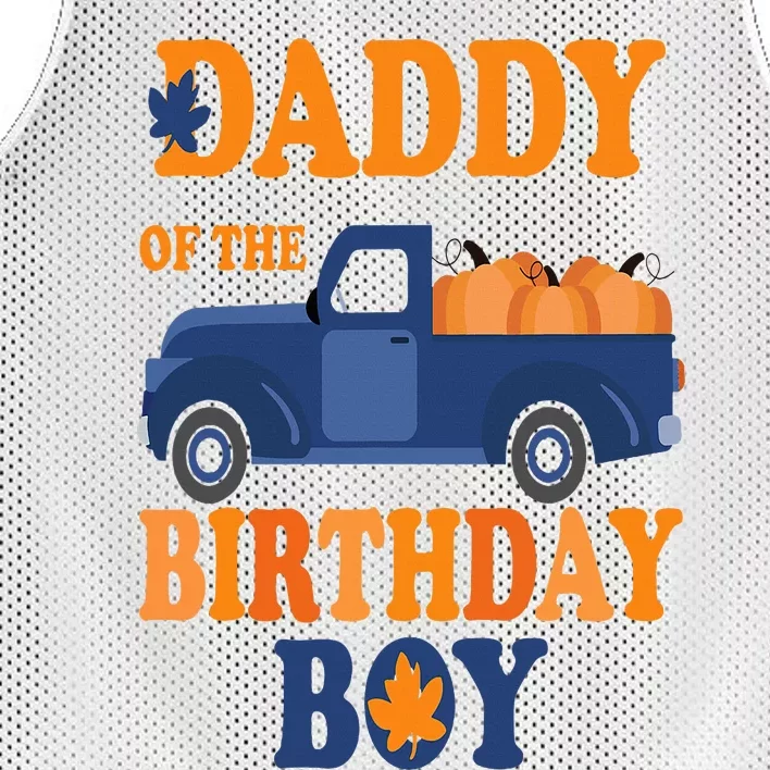 Daddy of The Pumpkin Truck 1st Birthday Family Mesh Reversible Basketball Jersey Tank