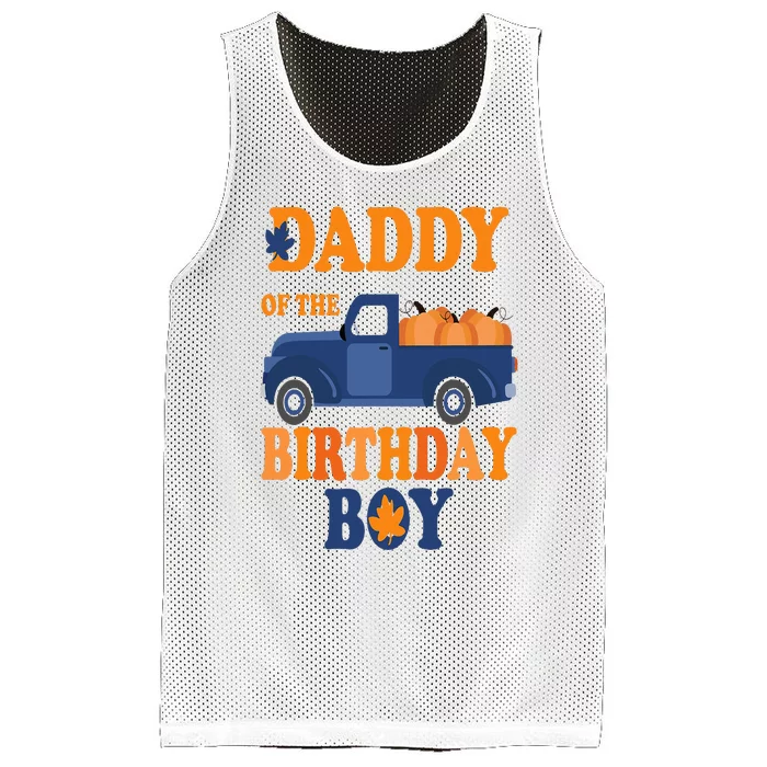 Daddy of The Pumpkin Truck 1st Birthday Family Mesh Reversible Basketball Jersey Tank