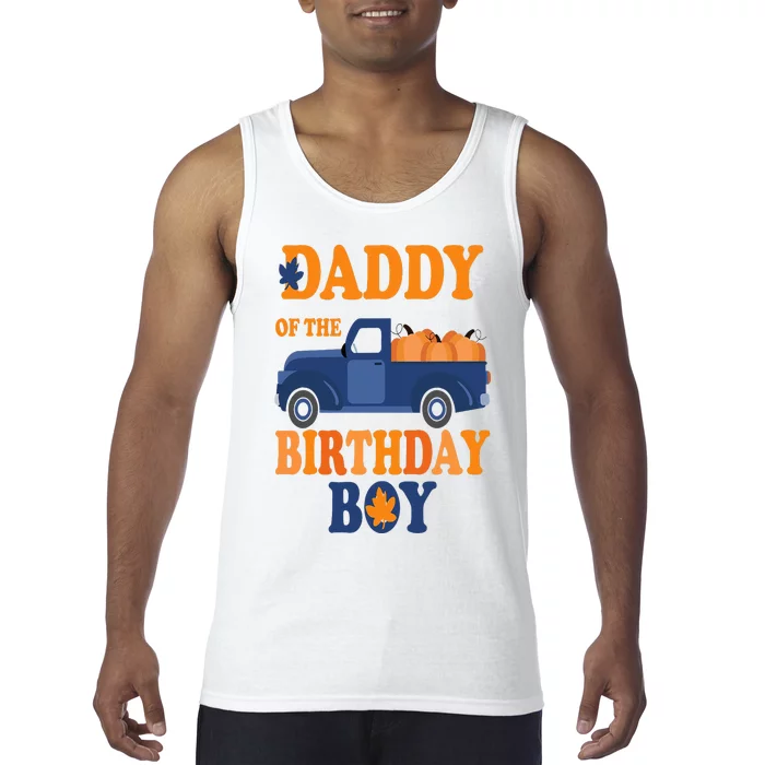 Daddy of The Pumpkin Truck 1st Birthday Family Tank Top