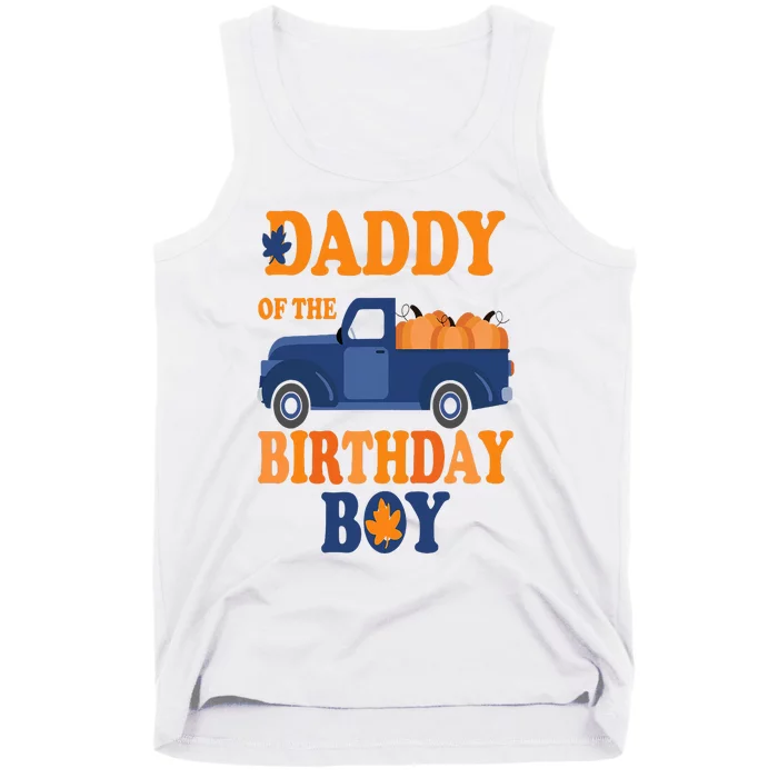 Daddy of The Pumpkin Truck 1st Birthday Family Tank Top