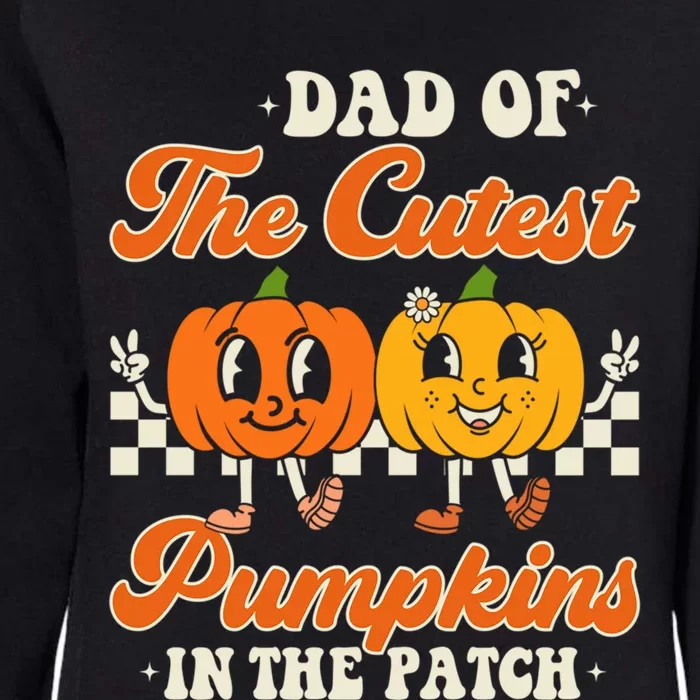 Dad Of The Cutest Pumpkins In The Patch Family Halloween Dad Gift Womens California Wash Sweatshirt