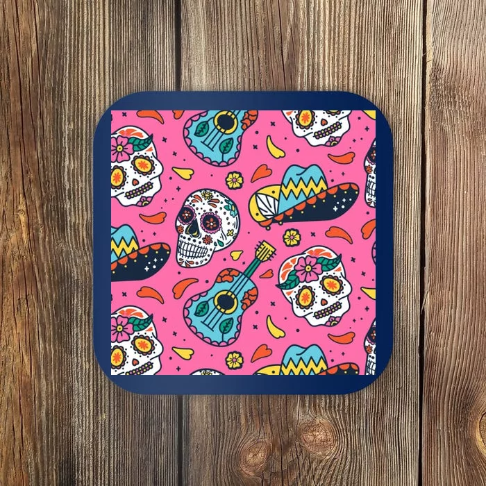 Day Of The Dead Guitar Coaster