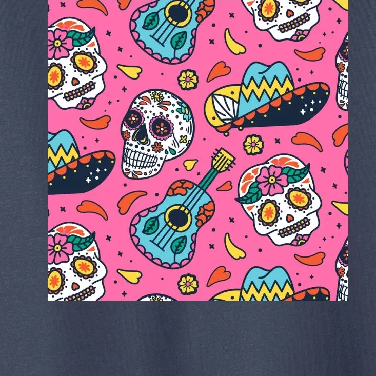 Day Of The Dead Guitar Toddler T-Shirt