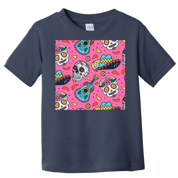 Day Of The Dead Guitar Toddler T-Shirt