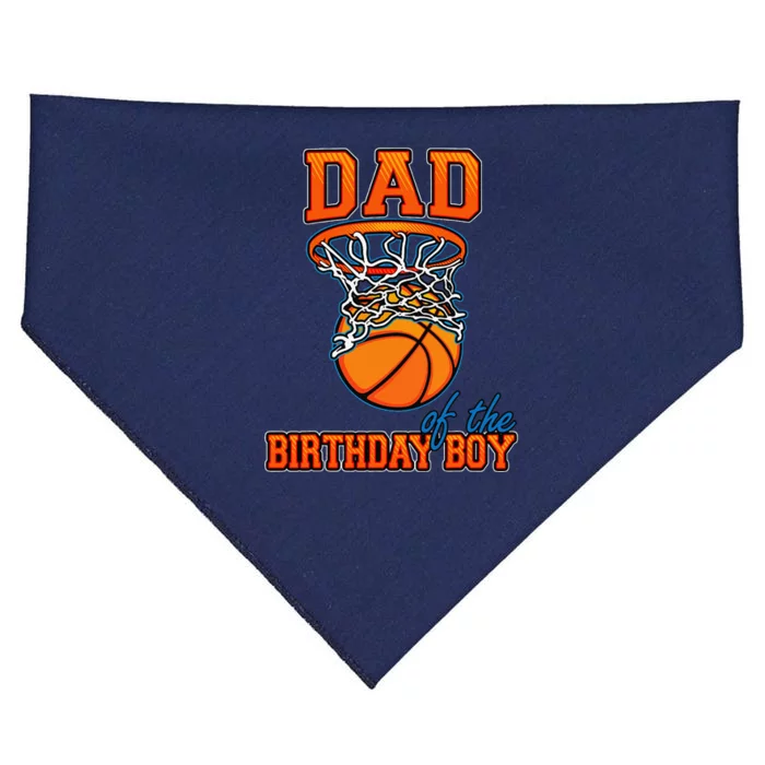 Dad Of The Birthday Boy Basketball Birthday Family Matching USA-Made Doggie Bandana