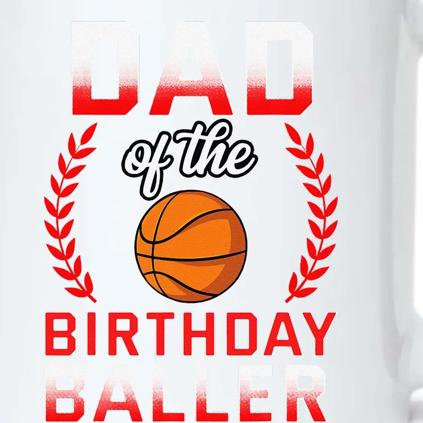 Dad Of The Birthday Boy Basketball Bday Celebration Black Color Changing Mug