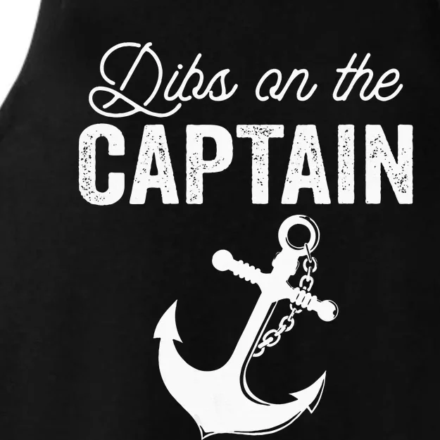 Dibs On The Captain Ladies Tri-Blend Wicking Tank