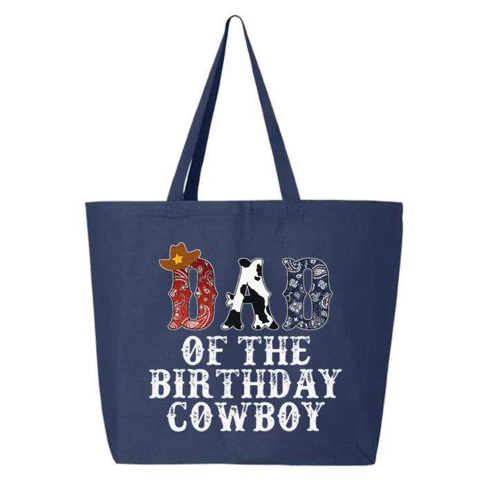 Dad Of The Birthday Cowboy Western Rodeo Party Matching 25L Jumbo Tote