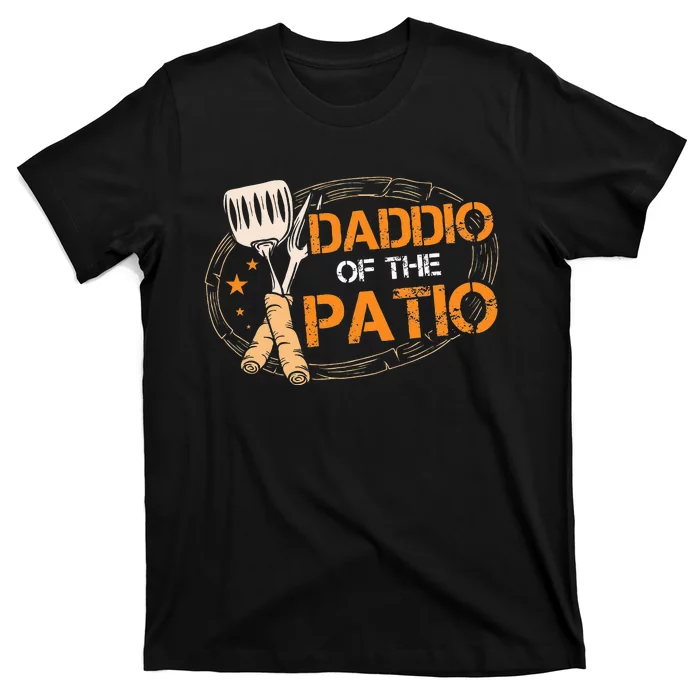 Daddio Of The Patio Grilling Sausage BBQ Barbecue Top Grill T-Shirt