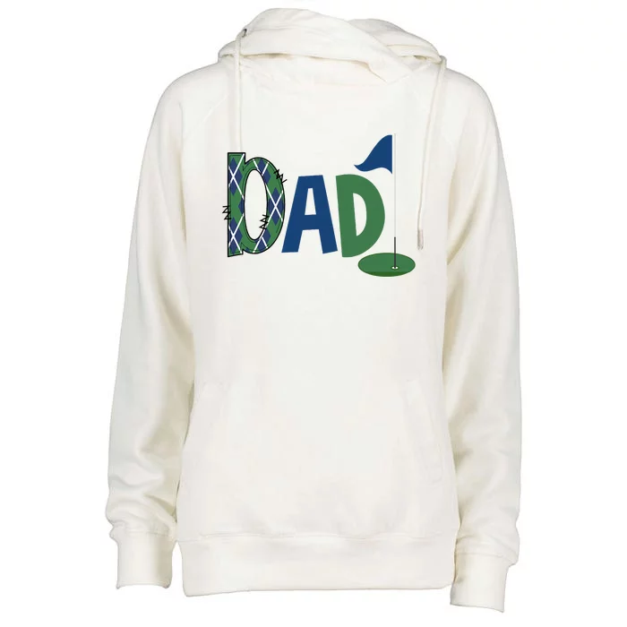 Dad Of The Birthday Boy Hole In One Golf Sport Matching Womens Funnel Neck Pullover Hood