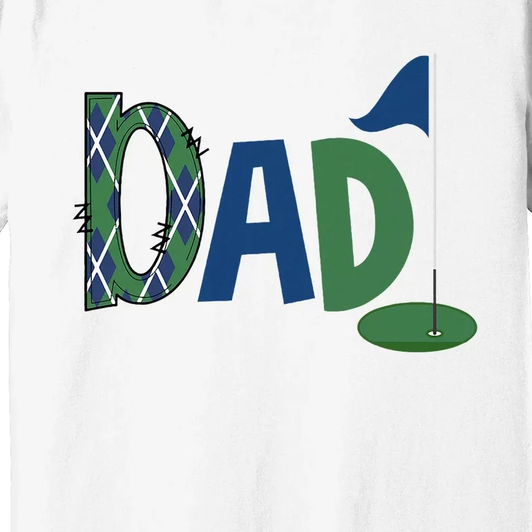 Dad Of The Birthday Boy Hole In One Golf Sport Matching Premium T-Shirt