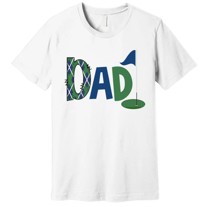 Dad Of The Birthday Boy Hole In One Golf Sport Matching Premium T-Shirt