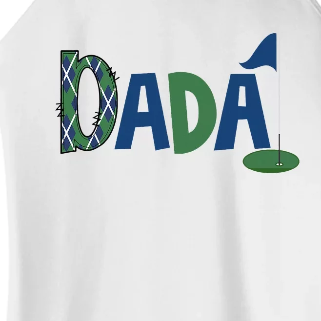 Dada Of The Birthday Boy Hole In One Golf Sport Matching Women’s Perfect Tri Rocker Tank